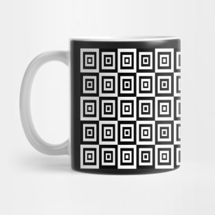 Abstract geometric pattern - black and white. Mug